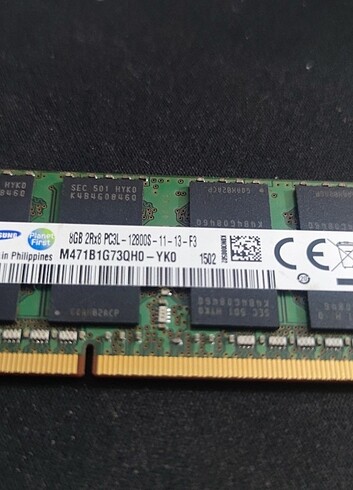 Samsung 8GB 2Rx8 PC3L-12800S Laptop Ram