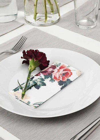 Beden çeşitli Renk IKEA Smaksinne Desenli Peçete 30lu