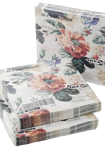Ikea IKEA Smaksinne Desenli Peçete 30lu