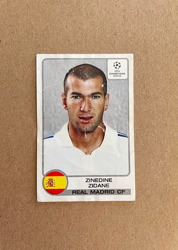 Zinedine Zidane Real Madrid Panini Sampiyonlar Ligi 2001 2002