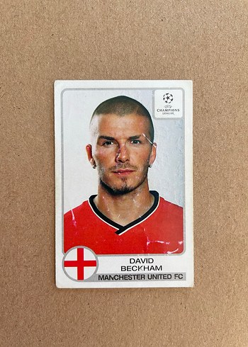 David Beckham Manchester Utd Panini Sampiyonlar Ligi 2001 2002