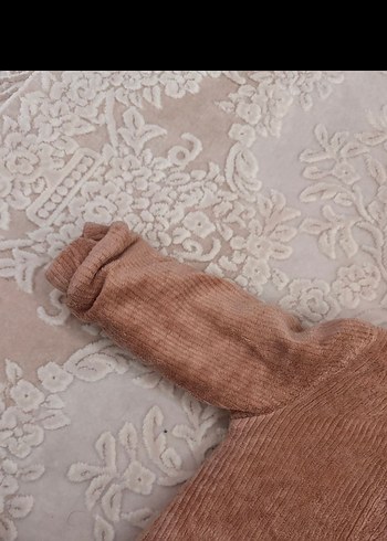 Erkek bebek Kapüşonlu Bej Kürk Detaylı Mont 6-9 ay - Görsel 2