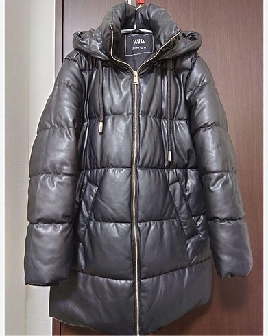 xs Beden siyah Renk Zara şişme mont
