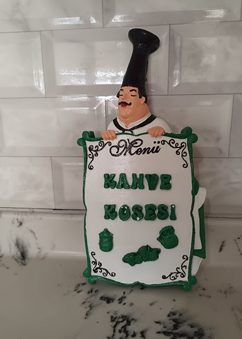 Beyaz Parlak Desenli Mutfak Önlüğü