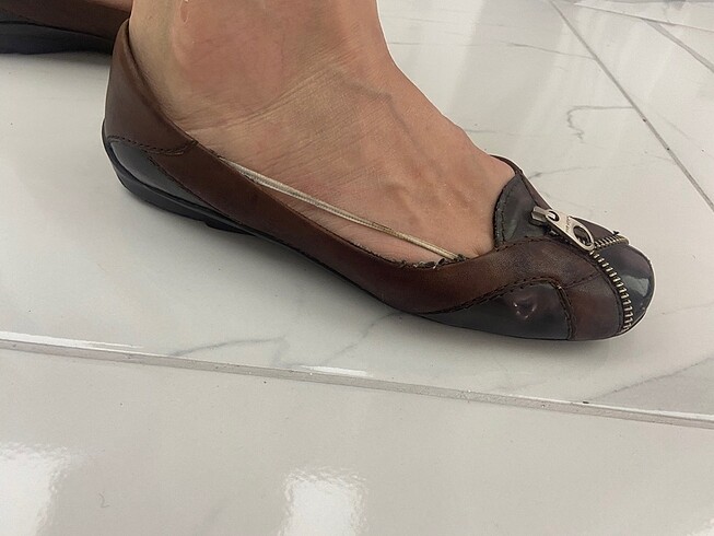 38 Beden kahverengi Renk Nine West Babet