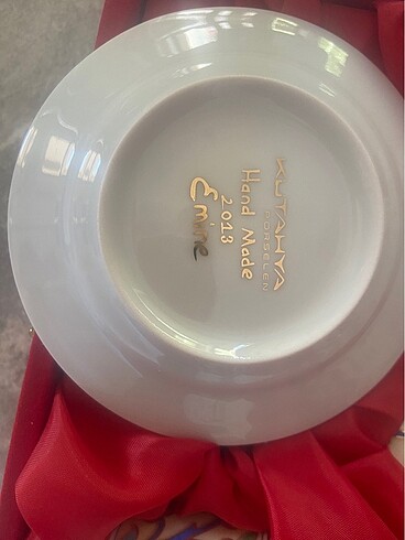 Beden çeşitli Renk Kütahya Porselen 2?li Fincan Takımı (Hand Made)
