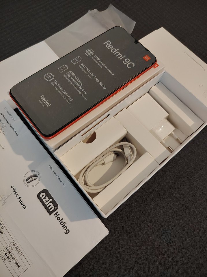 XIAOMI Redmi 9C 32GB Orange kusursuz ! - Görsel 3