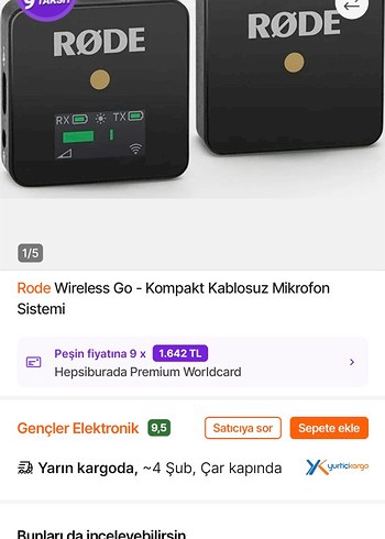 Lisanslı RODE Wireless Compact Studio Mikrofon - Görsel 6