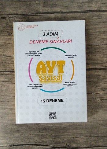 3 Adım AYT Sayısal 15 Deneme Sınavı