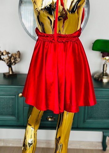 Saten gece ve after ile elbisesi - Görsel 2