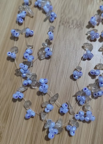 Mor salkım kolye - Görsel 2