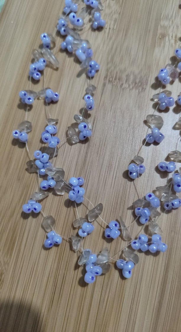 Mor salkım kolye - Görsel 2