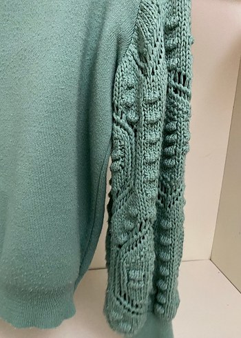 Nakışlı Bohem Kadın Triko Kazak - Görsel 5