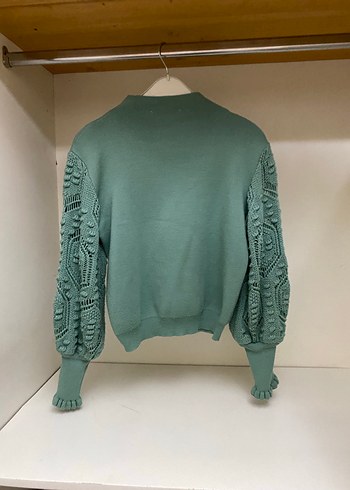 Nakışlı Bohem Kadın Triko Kazak - Görsel 4