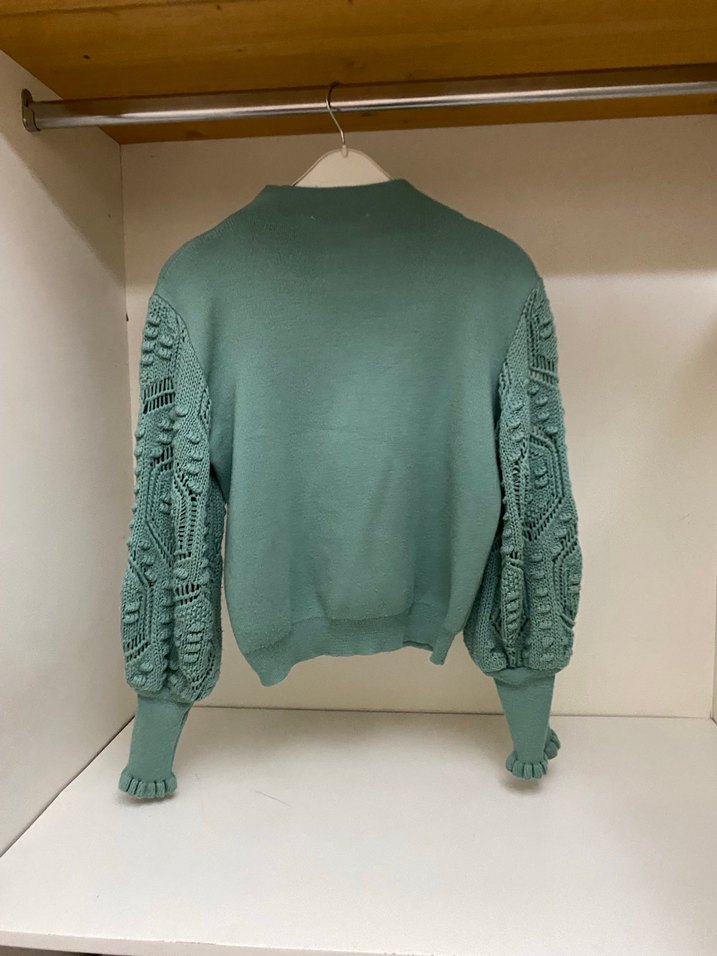 Nakışlı Bohem Kadın Triko Kazak - Görsel 4