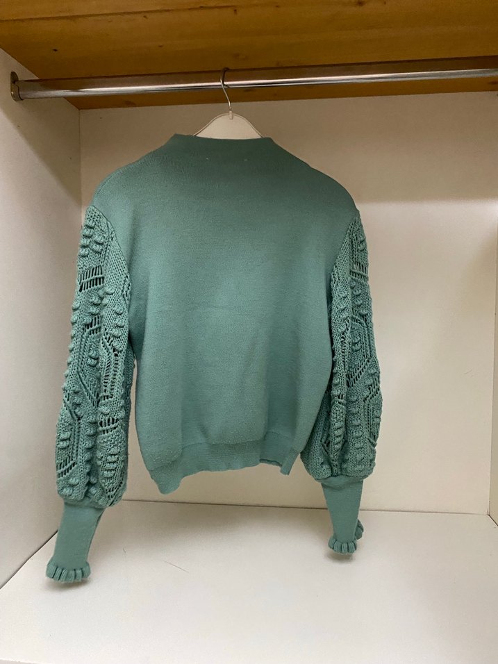 Nakışlı Bohem Kadın Triko Kazak - Görsel 3