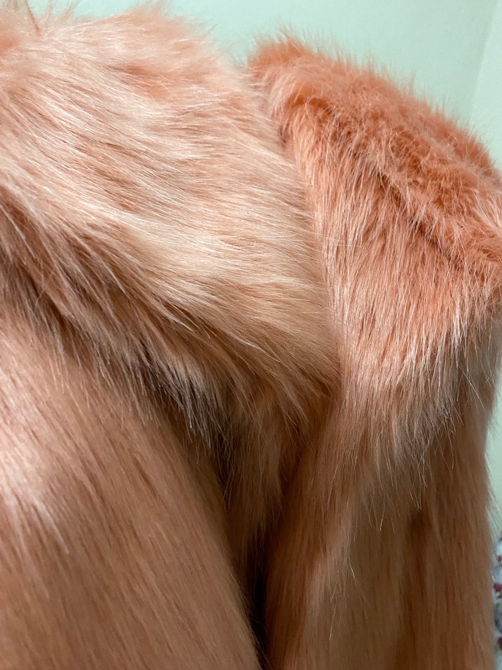 Pembe Kadın Suni Kürk Ceket - Görsel 4