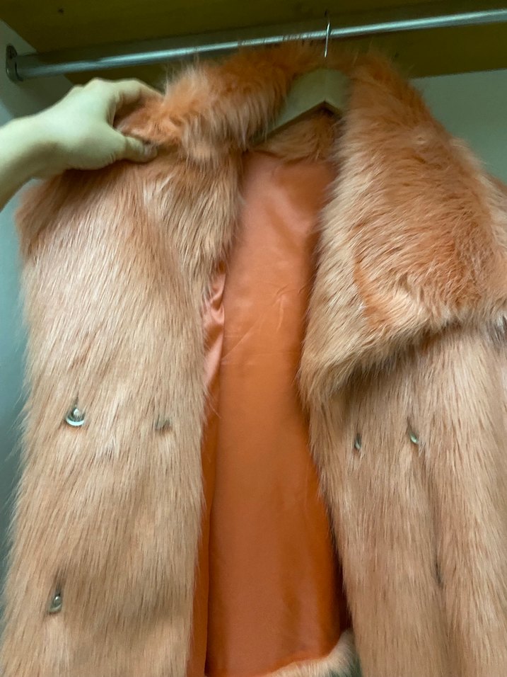 Pembe Kadın Suni Kürk Ceket - Görsel 3