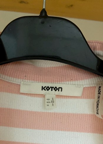 Kadın Pembe Çizgili Polo Tişört - Görsel 3