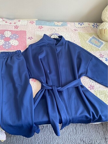 Mavi skuba kumaş takım - Görsel 2