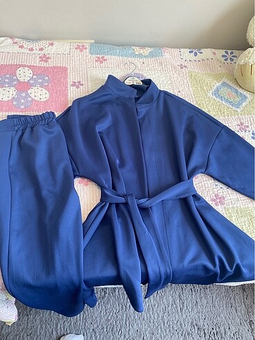 Mavi skuba kumaş takım - Görsel 3