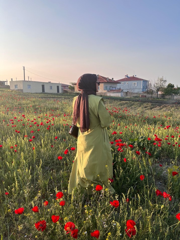 Kadın Haki Uzun Salaş Elbise - Görsel 2