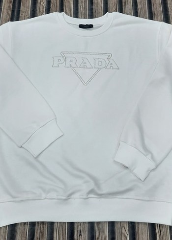 Prada Beyaz İşlemeli Payetli Broş S-M-L-XL