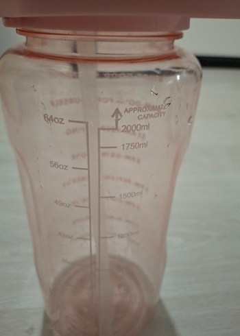 Pastel Pembe Bebek Biberonu 2000ml - Görsel 3