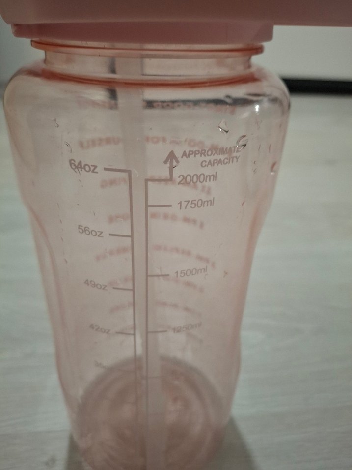 Pastel Pembe Bebek Biberonu 2000ml - Görsel 3