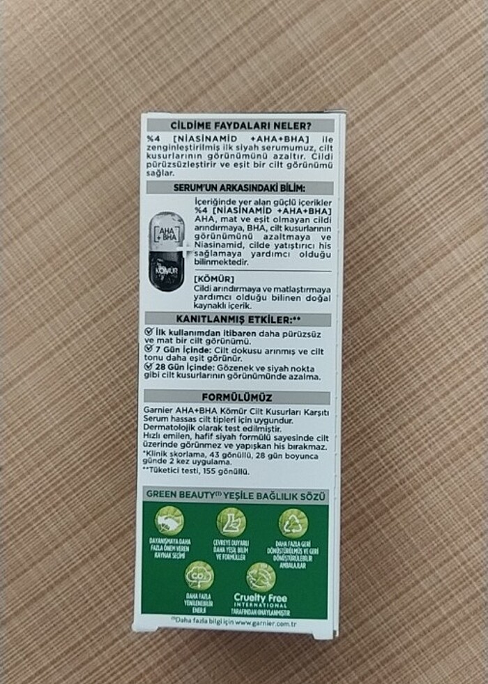 Garnier AHA+BHA Kömür Serum - Görsel 2
