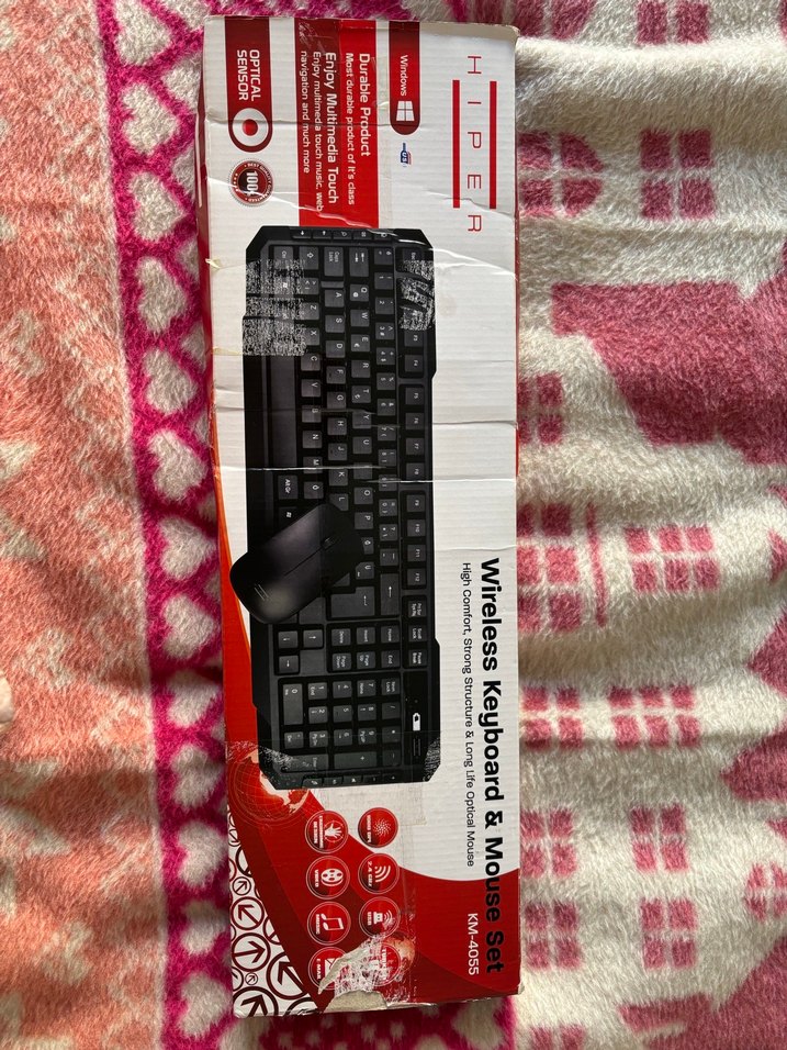 Kablosuz Siyah Klavye ve Mouse Seti KM-4055 - Görsel 2