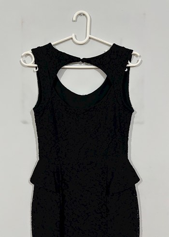 Siyah Mini Kadın Elbise - Görsel 5