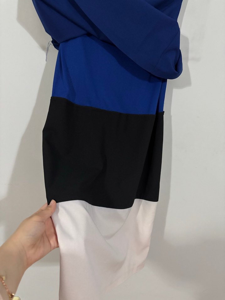 Mavi Midi Kadın Elbise - Görsel 2