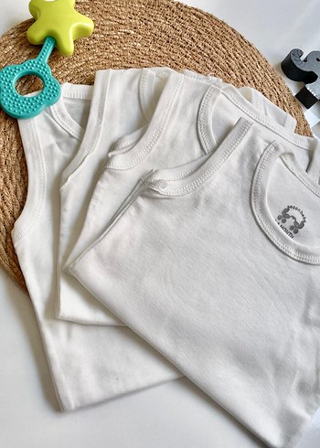 Kırık Beyaz Çıtçıtlı Bebek Body - Görsel 3