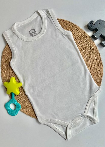 Kırık Beyaz Çıtçıtlı Bebek Body - Görsel 2