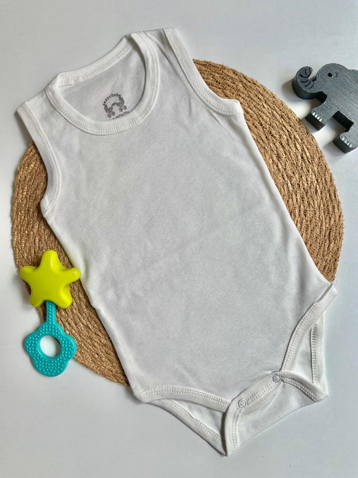 Kırık Beyaz Çıtçıtlı Bebek Body - Görsel 2