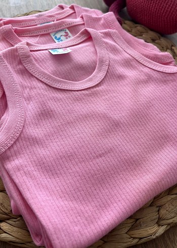 Pembe Fitilli Çıtçıtlı Bebek Body - Görsel 2