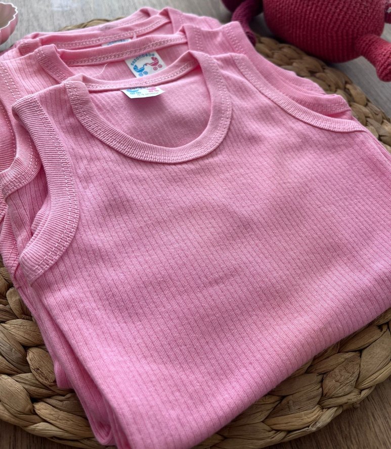 Pembe Fitilli Çıtçıtlı Bebek Body - Görsel 2