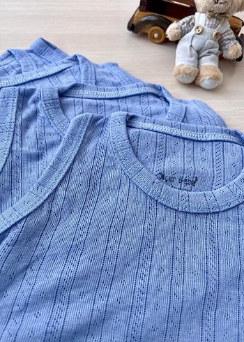 Mavi Jakarlı Çıtçıtlı Body - Görsel 4