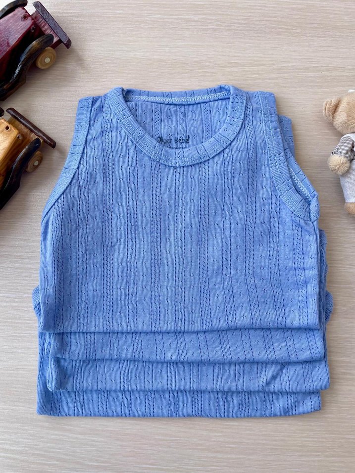 Mavi Jakarlı Çıtçıtlı Body - Görsel 3