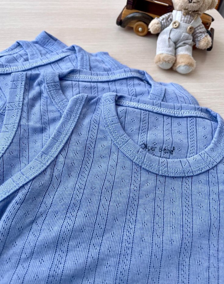 Mavi Jakarlı Çıtçıtlı Body - Görsel 4