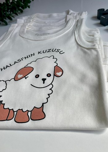 Bebek Halasının Kuzusu baskılı Body - Görsel 3