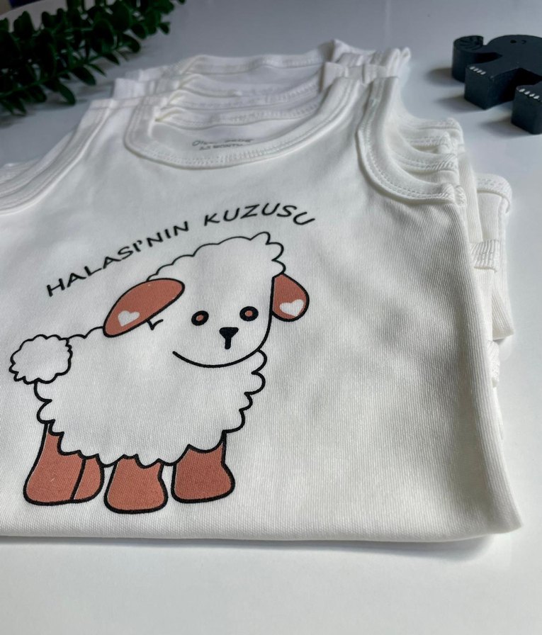 Bebek Halasının Kuzusu baskılı Body - Görsel 3