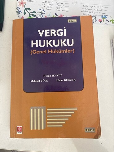 Vergi Hukuku kitabı