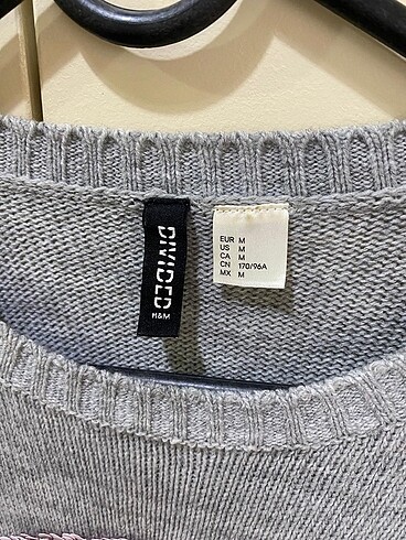 H&M Hm payetli kazak çift taraflı
