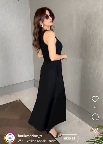 s Beden siyah Renk Siyah Fermuarlı Uzun Elbise