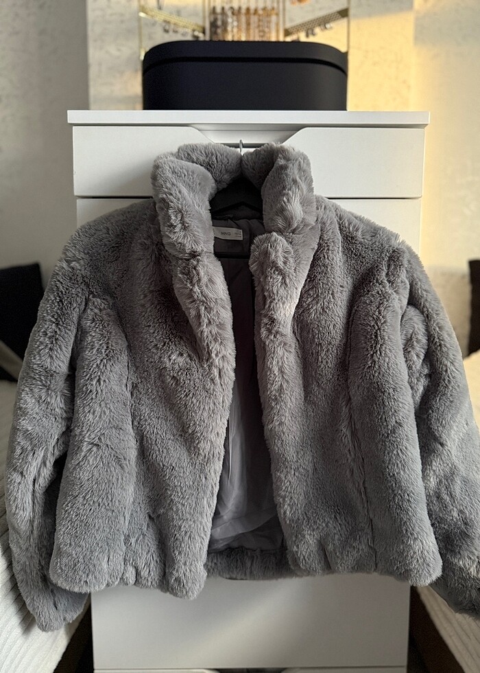 MANGO SUNİ KÜRK KABAN - Görsel 3