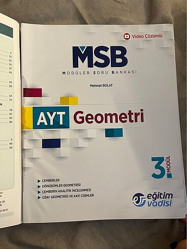  Beden Renk Egitim Vadisi AYT GEOMETRİ