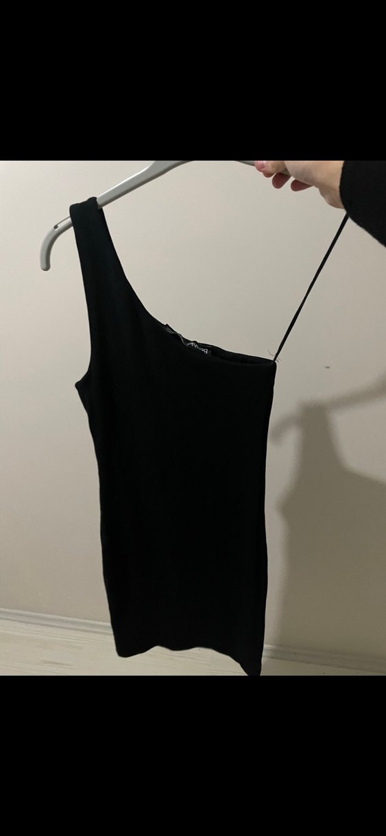 Tek omuz elbise - Görsel 2