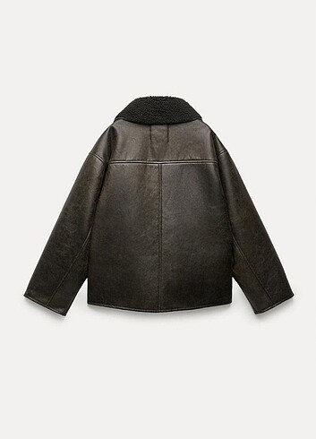 Zara Zara Suni Yünlü Astarlı Ceket